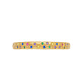 Multicolor Stone Bangle 925 Sterling Silver Scattered Cubic Zirconia Accents