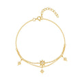 Star Bracelet in 925 Sterling Silver with an Ornate Eight Point Star Centerpiece