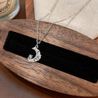 Moon And Star Necklace 925 Sterling Silver Cross Star Crescent Pendant